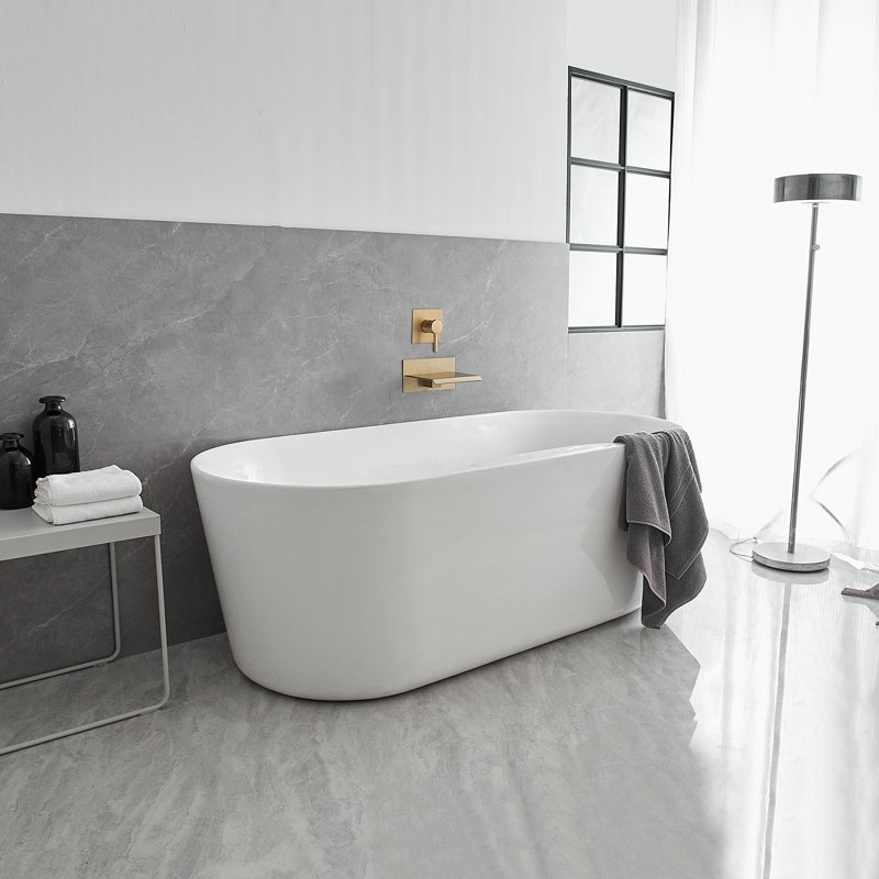 1 waterfall  faucet with  one Handle , Brushed Gold