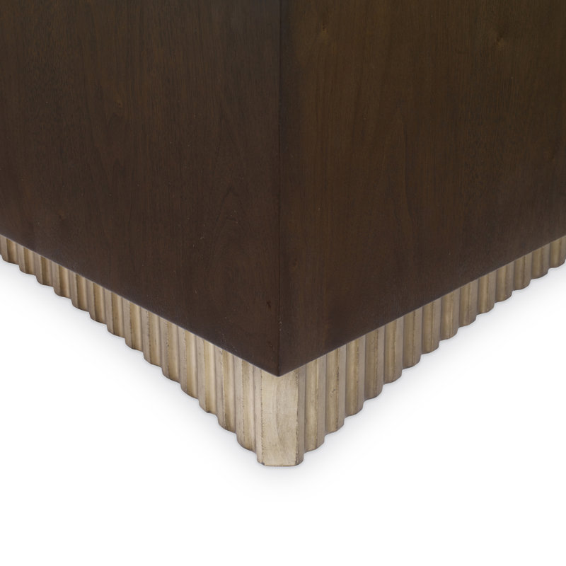 Palisades Solid Wood Cocktail Table, Brown
