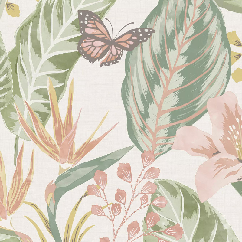 Envy Eden Floral Wallpaper, Beige