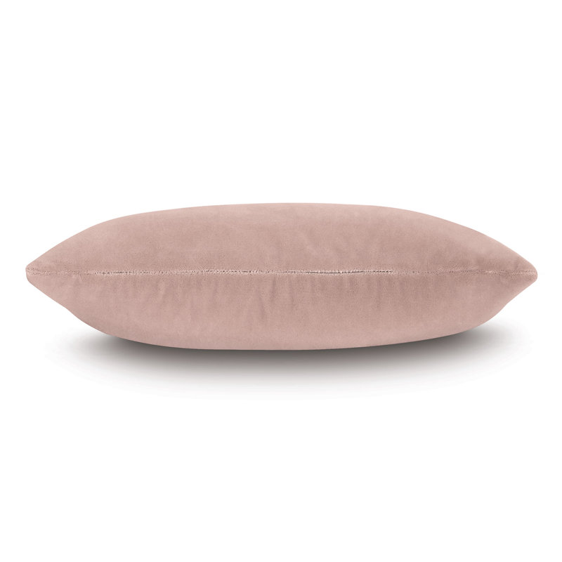 Capra Square Pillow Cover & Insert, Rose, 11" x 21"