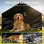 Dog Shade Shelter Outdoor Dog House with Weatherproof Canopy Black