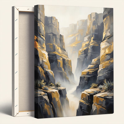 «Mountain Canyon», reproduction d'art sur toile, ensemble de 1