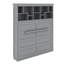 Queen Size Murphy Bed With Top Shelves & USB-972517231