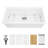 White Granite Composite Workstation Undermount Kitchen Sink, 32" X 19" X 9.65" Quartz Single Bowl | Gift Idea