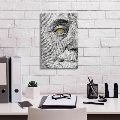 Art mural sur toile Wildon Home® par «l'argent règles le monde» par Andrea Haase