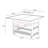 Solid Wood Foldable Mini Mahjong Table with Rolling Casters for Chinese Rules