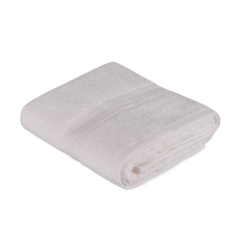 Premium Hand Towel, 100% Cotton, 19.7 x 35.4 inches | 500 grams/m² for Luxurious Absorbency | Machine Washable at 104°F | Soft White Color, Perfect for Home, Spa, or Gym Use, Durable and Elegant Design