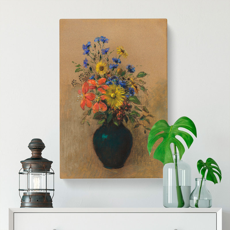 Vase Of Flowers Vol.2 by Odilon Redon - Wrapped Canvas, 60cm H x 40cm W x 3cm D