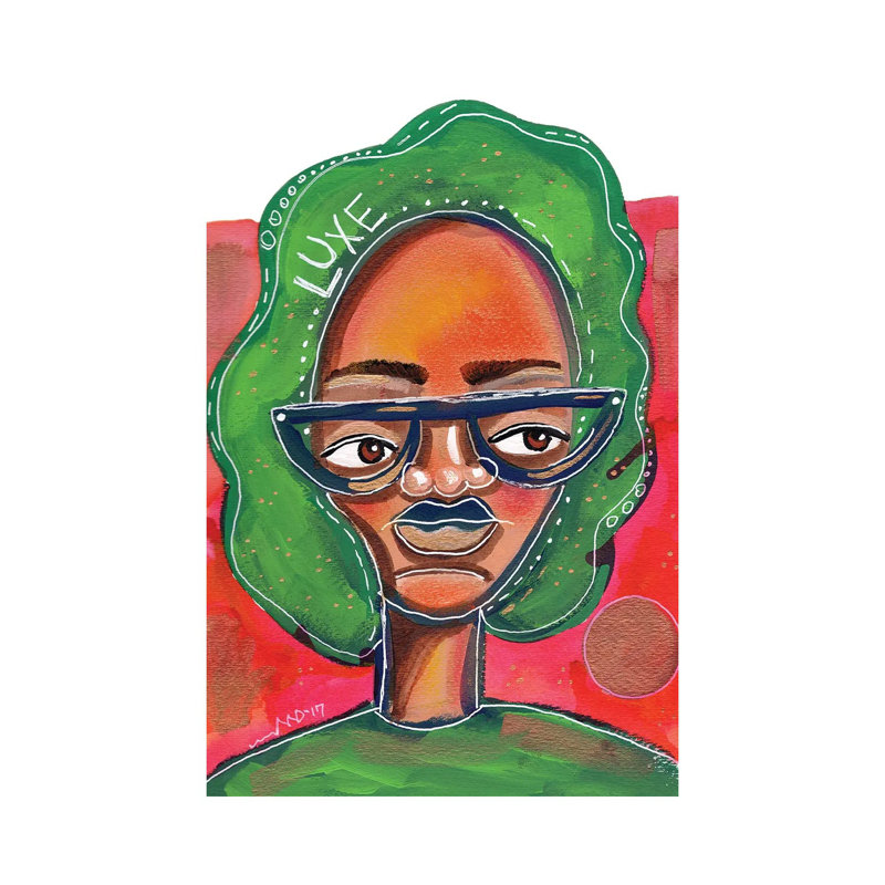 Luxe by Akaimi The Artist - Wrapped Canvas Print, 20.32 cm H x 30.48 cm W