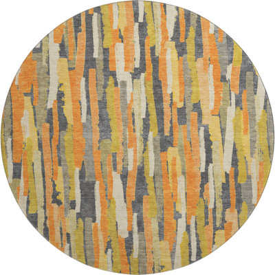 Premium Machine Washable Elize AMF1314 Stripes Rug