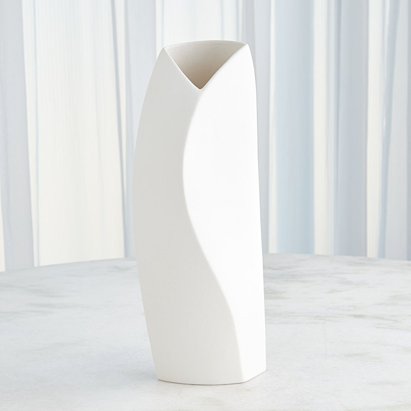 Willow Handmade Ceramic Table Vase, 19" H x 7.5" W x 4.5" D