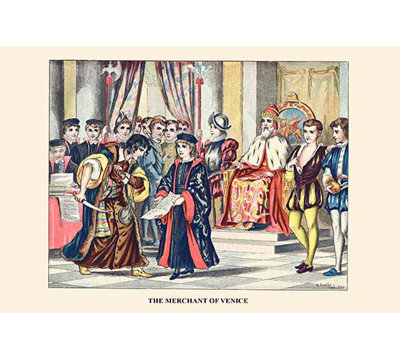 Merchant of Venice by H Sidney Painting Print