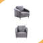 36" Velvet Modern Chic Accent Armchair