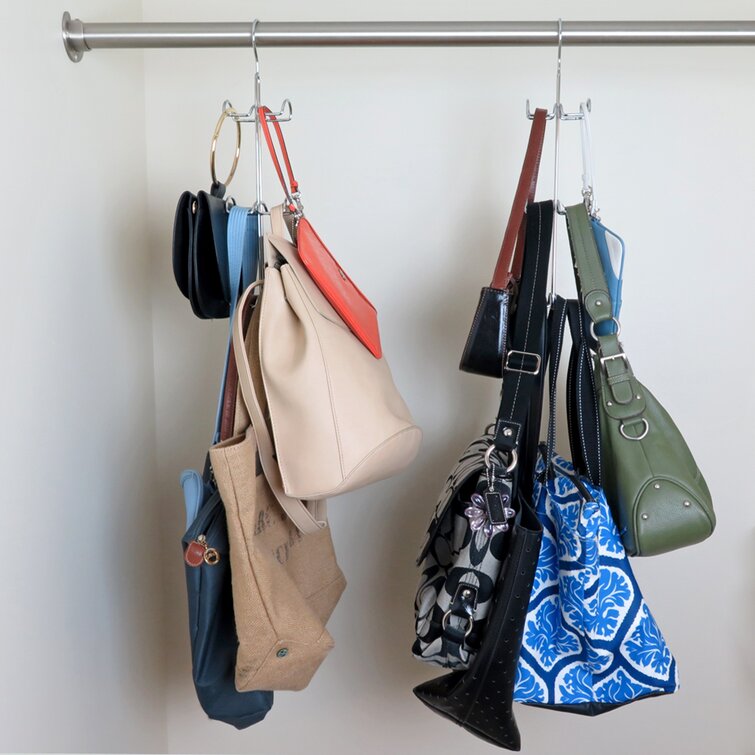 BCISIWOS Purse Hanger for Closet, 10 Pack Handbag Hanger Organizer Metal S  Hooks, Large Size Closet …See more BCISIWOS Purse Hanger for Closet, 10