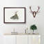 Young Elk in Abstract - Picture Frame Painting Print-55774122-55774125