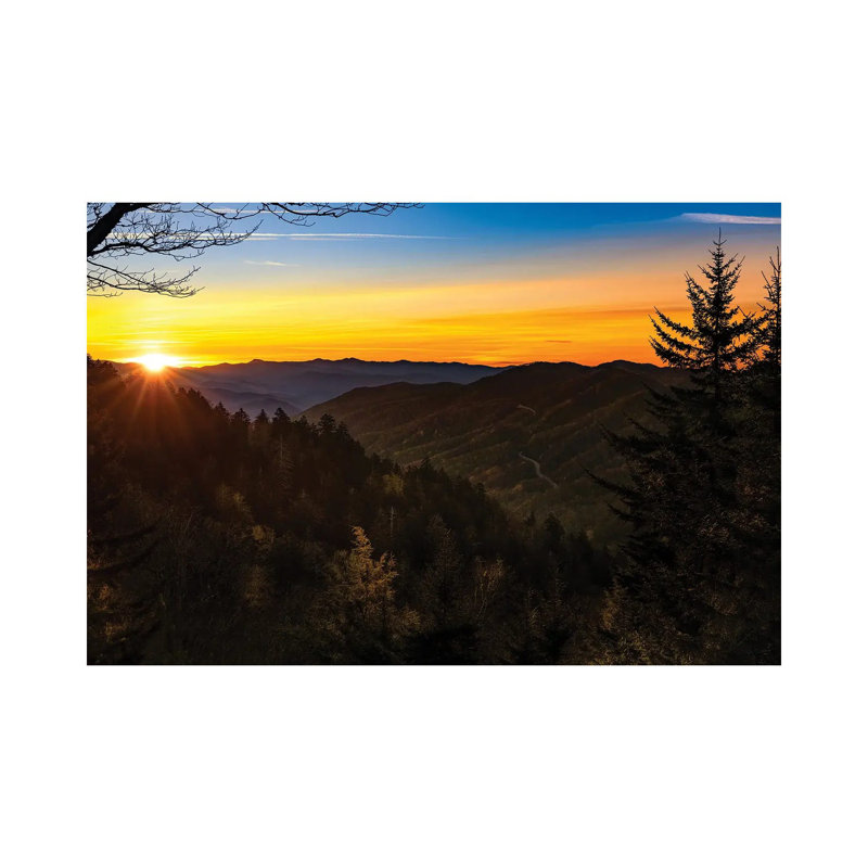 Sunset High In The Smokies by Jonathan Ross Photography - Wrapped Canvas Print, 66.04 cm H x 45.72 cm W x 1.91 cm D