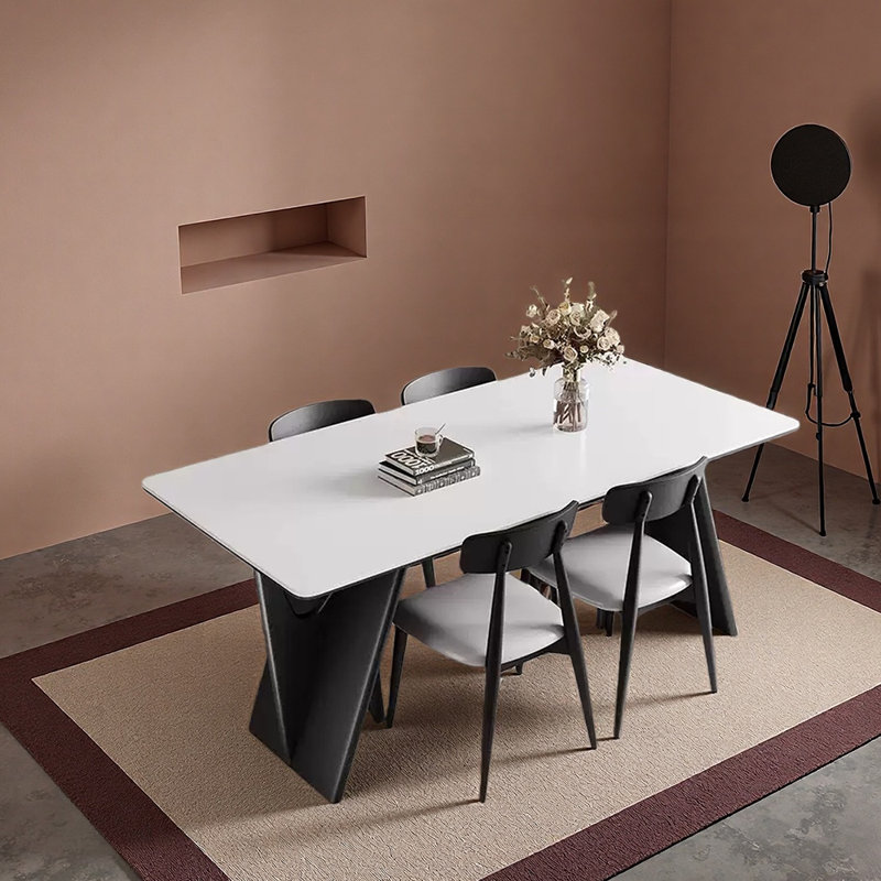 Table de salle à manger Natural Elegance, 5 pièces: table, 4 chaises, H 29,53 po x l 59,06 po x P 31,5 po