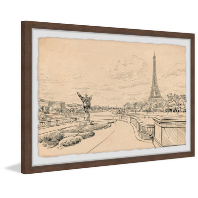 "La Tour Eiffel", reproduction encadrée