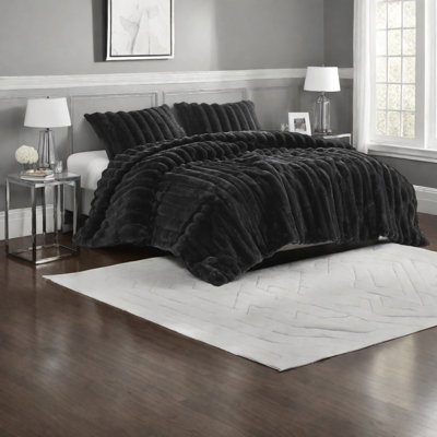 Ultrasoft Faux Fur Bedding Sets Full Queen, Modern Cozy Home Comfort