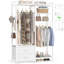 Jeremyiah 6 Tiers Freestanding Portable Closet Wardrobe System Clothing Rack With 2 Drawers-659662008