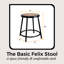 Tabouret en acier Felix, prêt à assembler-99356466-99356461-99356462