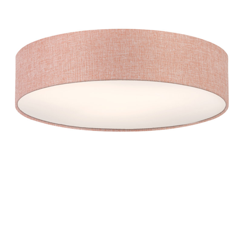 Parvin Flush Mount, 13cm H x 51 cm W x 13cm D, Brown