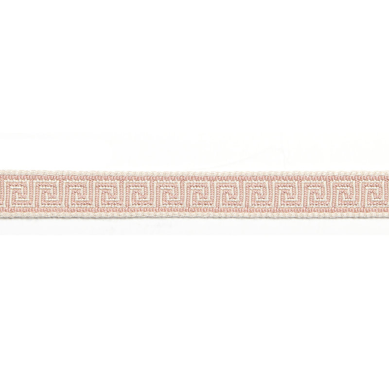 Ruban de jacquard méchant - tissu ardoise, Rose ballet