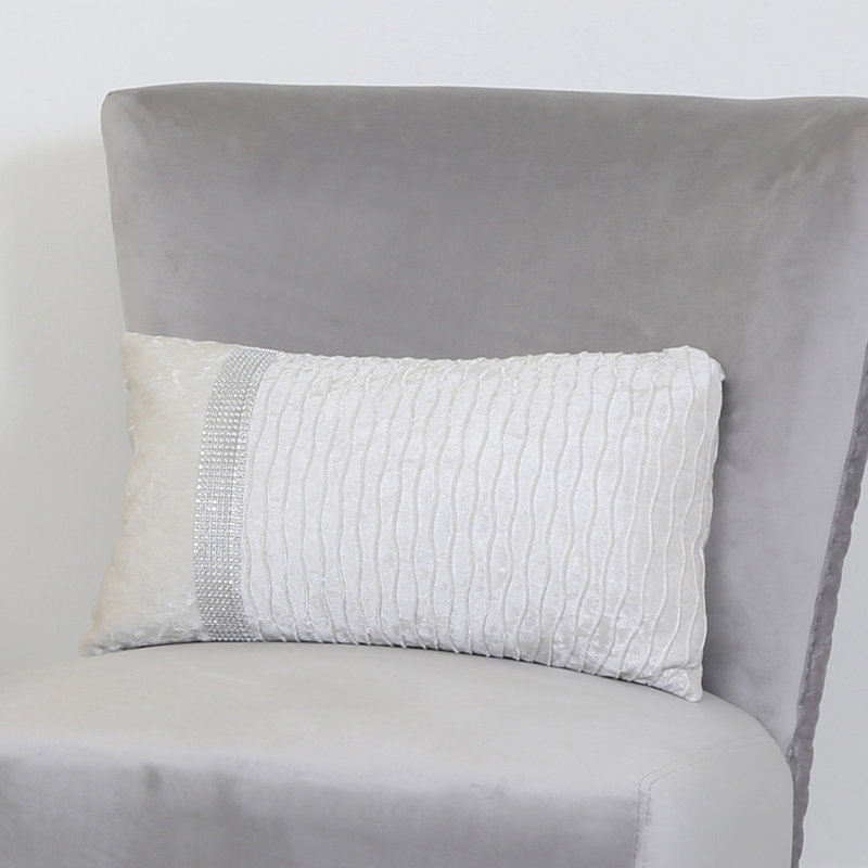 Amity Rectangular Throw Pillow Cover, White