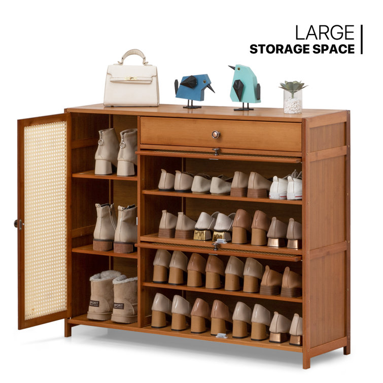 https://assets.wfcdn.com/im/17614418/resize-h755-w755%5Ecompr-r85/2401/240151327/Hallway+19+Pairs+Shoe+Storage+Cabinet+3-Doors+Boot+Rack+with+Sliding+Drawer.jpg