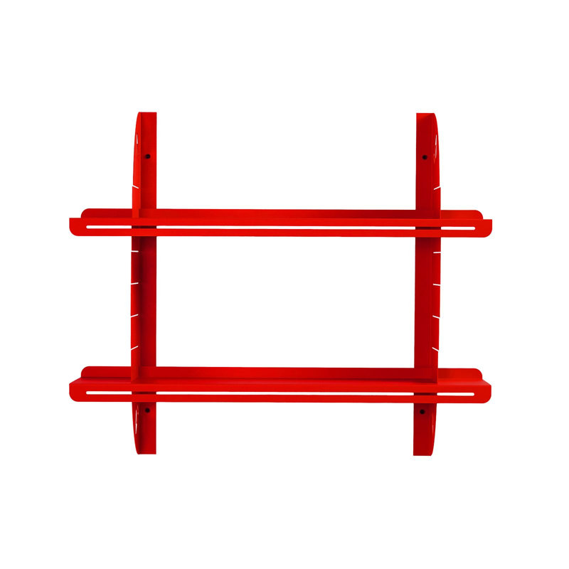 Decorative Metal Wall Shelf, Red