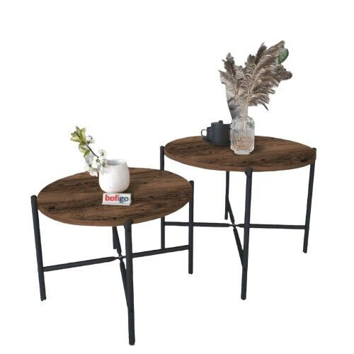 Princetta Solid Wood Coffee Table, Burnt Oak