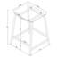 Tabouret de comptoir Staten Chrome sans dossier (chaises de salle à manger uniquement)