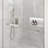 Eviva Orbit 48 In. W X 78 In. H Sliding Frameless Shower Door In Brushed Nickel With Tempered Glass-116635664