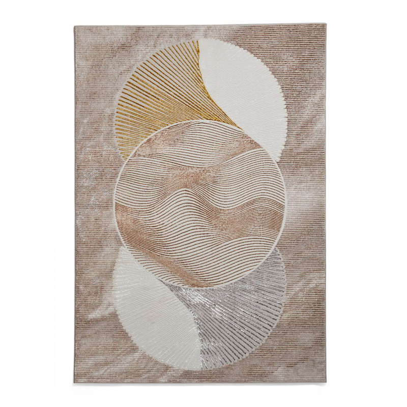 Creation area rug Machine Woven Rectangle Gold, Rectangle 120 x 170cm