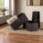 Finnian 3-Piece Foldable Fabric Basket Set in Brown, 10.07'' H X 22.78'' W X 9.98'' D-2082361542-2082361543