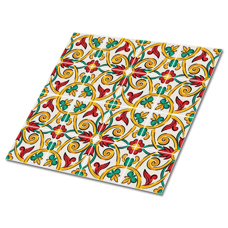 Hulali 30cm W x 30cm L Vinyl Peel and Stick Field Tile