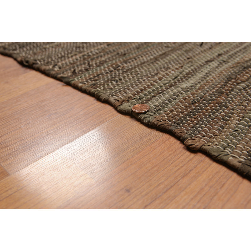 Tapis de zone brune handwoven Wetzel