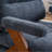 Mid Century Upholstered Arm Accent Chair with Solid Wood Legs-112041300