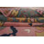 Tapis oriental rose fait à la main Oushak 9 x 12