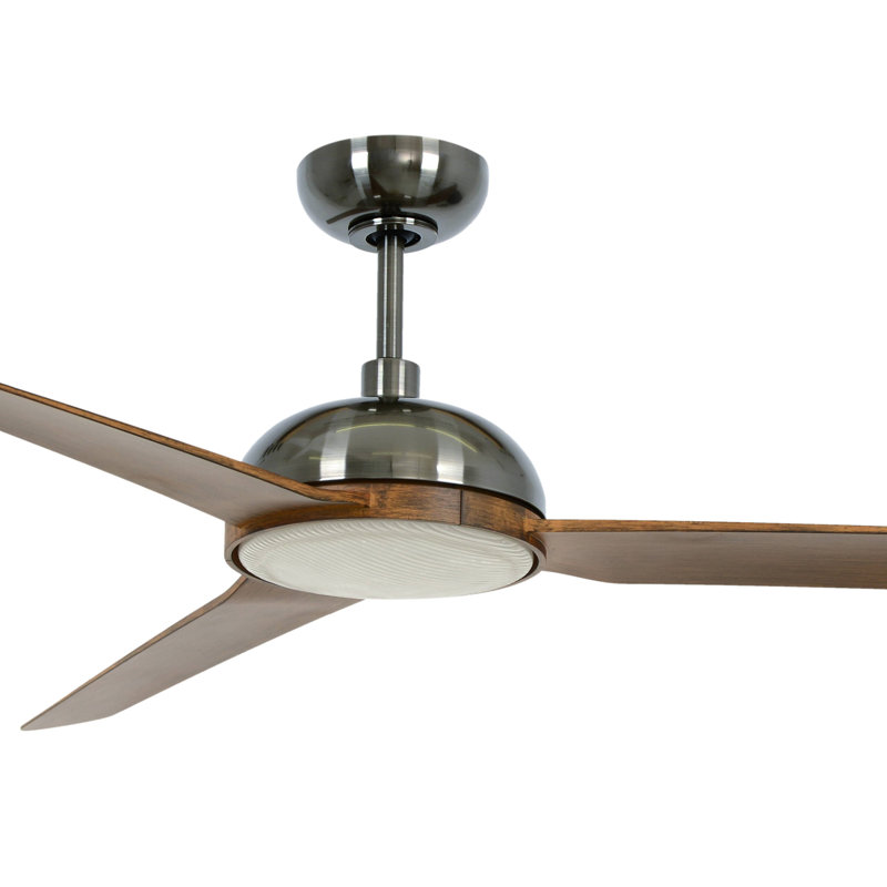 Auriel 142cm Ceiling Fan with Light Kit, Aged Nickel