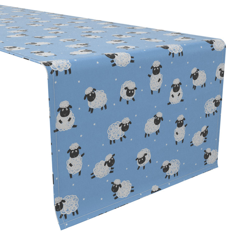 Rectangular Cotton Twill Table Runner, 16'' D x 90'' L