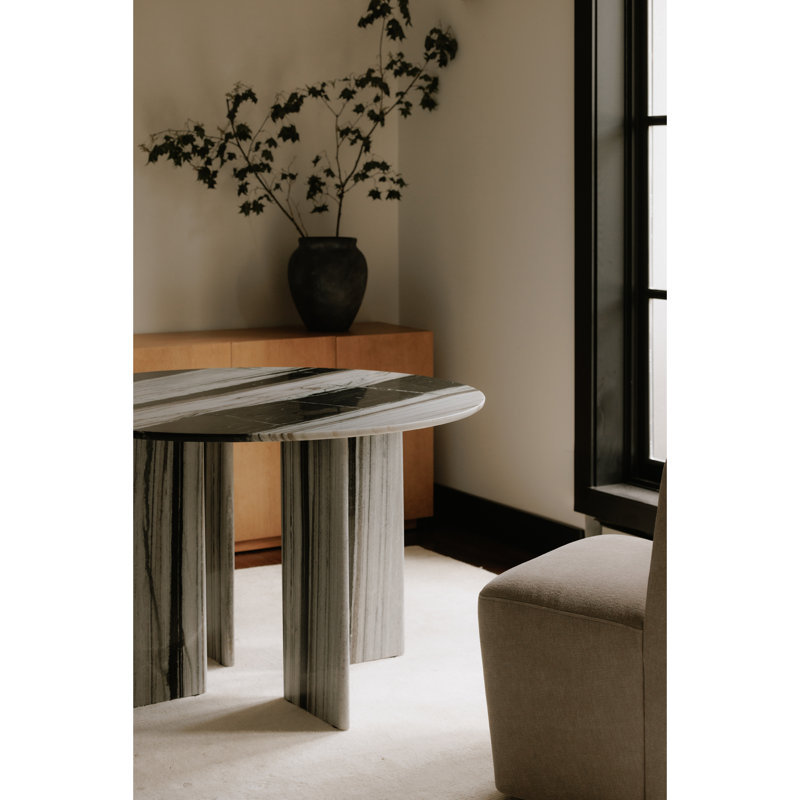 Arian 48'' Round Marble Dining Table