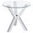 Modern Three-Piece Coffee Table Set with Chrome Accents