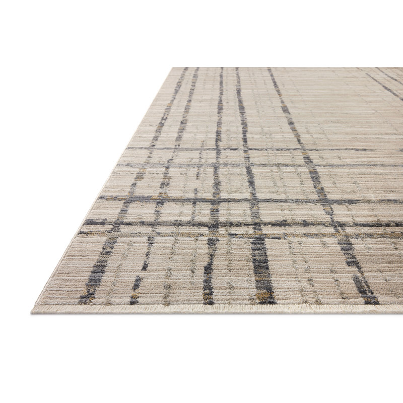 Marlia Beige / Midnight Area Rug, Rectangle 5'3" x 7'9"