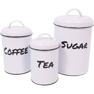 Gracie Oaks Quip 3 Piece Kitchen Canister Set