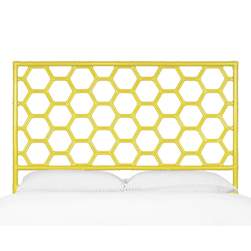 Honeycomb Open-Frame Headboard, Sunflower Yellow, Queen