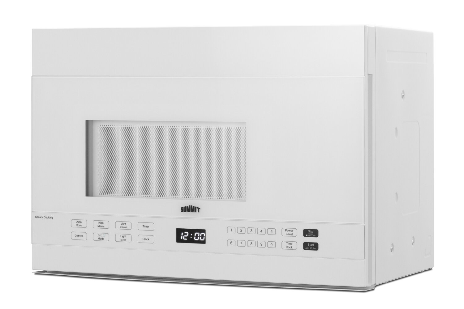 small white over the range microwave