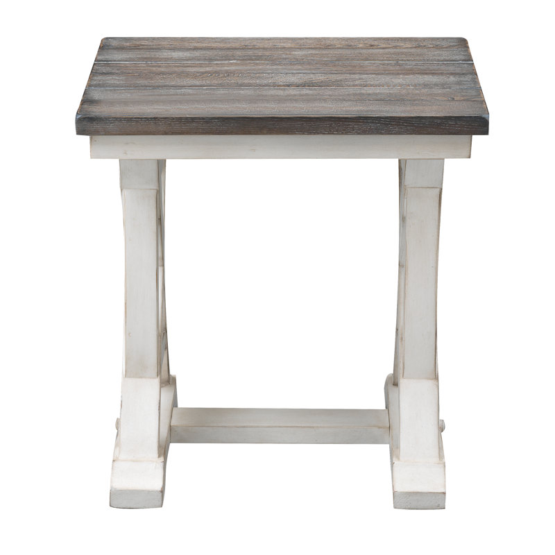 Brenai End Table, Cream