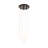 Cascata - 5-Light Chandelier - Black/Brushed Brass
