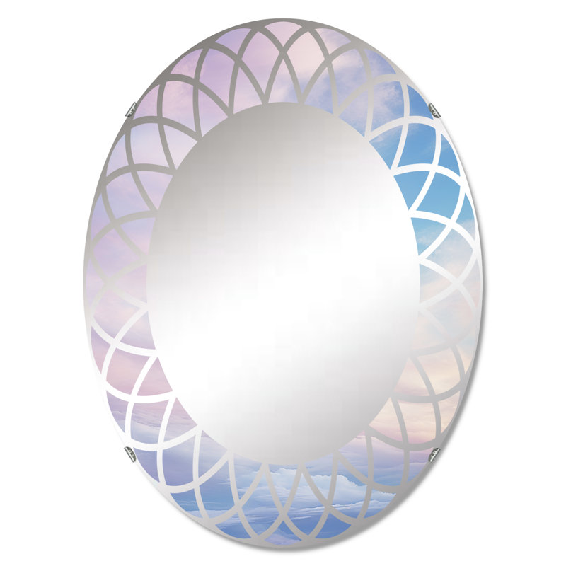 Rexlake - Miroir mural paysager ovale, 30 po x 20 po